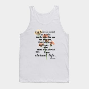 John 3:16, Famous Bible Verses. Tank Top